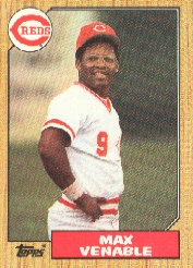 1987 Topps Baseball Cards      226     Max Venable